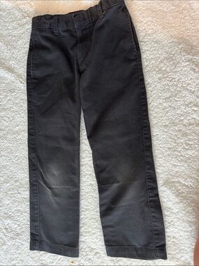 Kids Black Uniform Pants - Classic Straight Fit